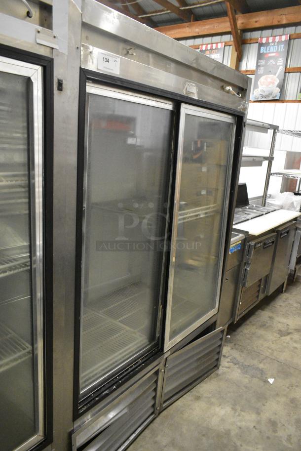 Leader ESLS54SC Metal Commercial 2 Door Reach In Cooler Merchandiser. 115 Volts, 1 Phase. Tested and Powers On But Does Not Get Cold - Image 2 of 5