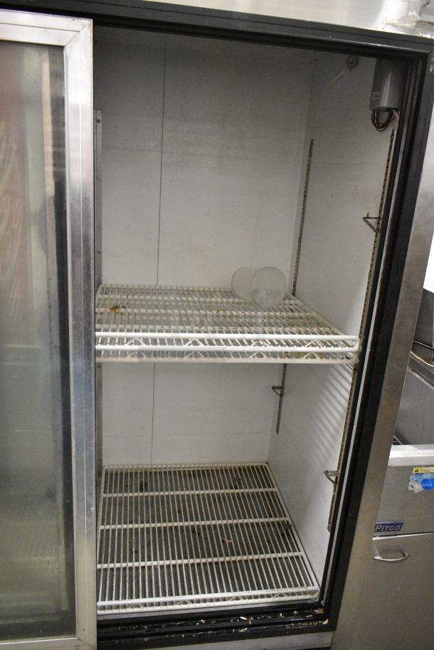 Leader ESLS54SC Metal Commercial 2 Door Reach In Cooler Merchandiser. 115 Volts, 1 Phase. Tested and Powers On But Does Not Get Cold - Image 3 of 5