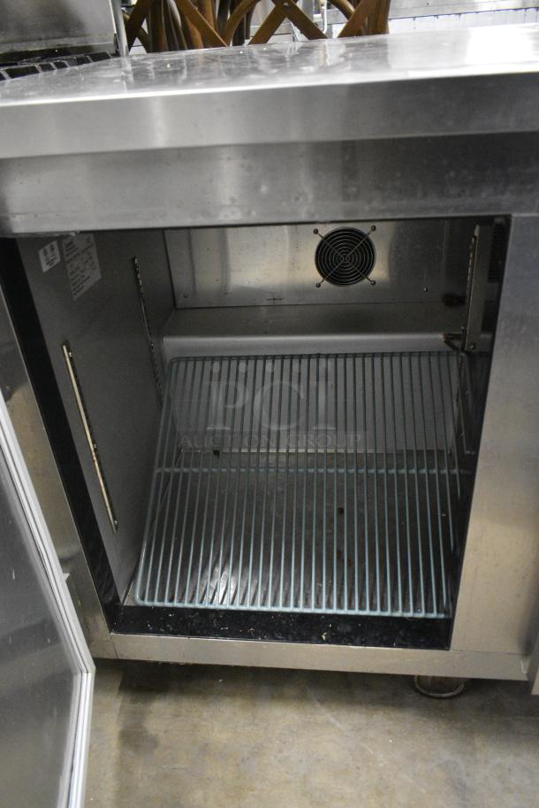 Leader ESLB72S/C Stainless Steel Commercial 3 Door Undercounter Cooler on Commercial Casters. 115 Volts, 1 Phase. Tested and Powers On But Does Not Get Cold - Image 5 of 8