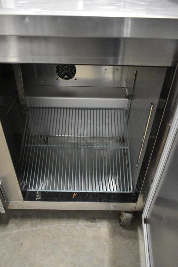 Leader ESLB72S/C Stainless Steel Commercial 3 Door Undercounter Cooler on Commercial Casters. 115 Volts, 1 Phase. Tested and Powers On But Does Not Get Cold - Image 7 of 8