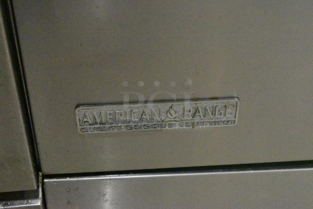 American Range AR-4 Stainless Steel Commercial Natural Gas Powered 4 Burner Range w/ Oven, Over Shelf and Back Splash. - Image 3 of 8