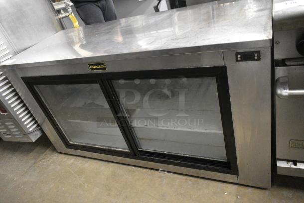 Cooltech CMPH-60GLB Stainless Steel Commercial 2 Door Cooler Merchandiser. 120 Volts, 1 Phase. Tested and Working! - Image 2 of 7