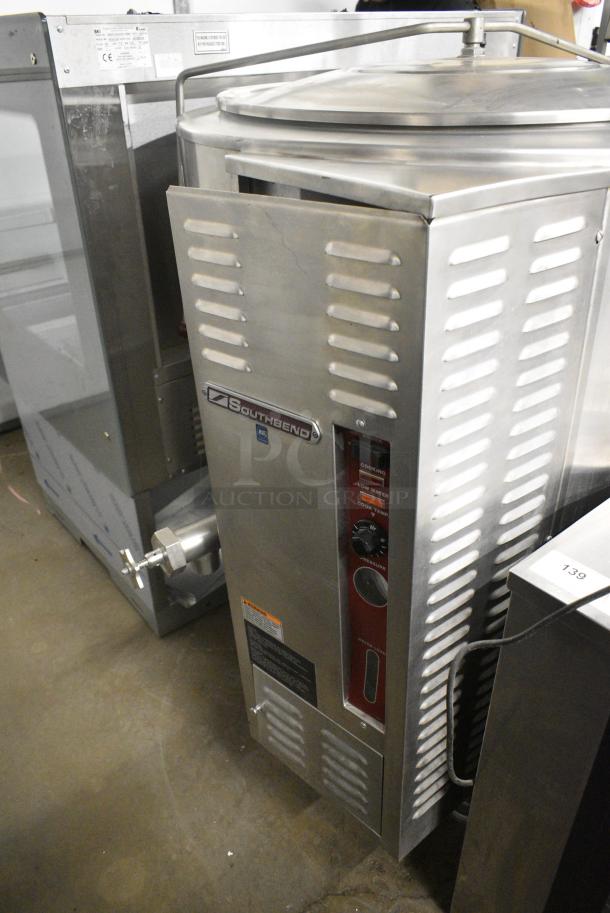 Southbend KSLG-60E Stainless Steel Commercial Floor Style Natural Gas Powered 60 Gallon Steam Kettle. 130,000 BTU. - Image 3 of 16