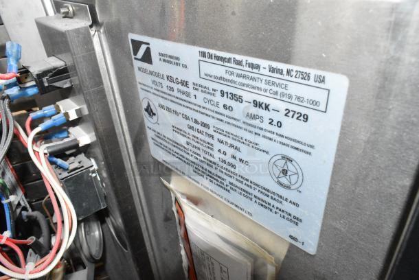 Southbend KSLG-60E Stainless Steel Commercial Floor Style Natural Gas Powered 60 Gallon Steam Kettle. 130,000 BTU. - Image 14 of 16