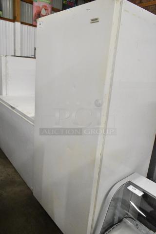 Frigidaire MFU20F3GW7 Single Door Reach In Freezer. 115 Volts, 1 Phase. Tested and Powers On But Does Not Get Cold