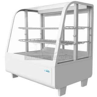BRAND NEW SCRATCH AND DENT! KoolMore CDC-3C-WH Metal Commercial Countertop Deli Display Case Merchandiser. 110-120 Volts, 1 Phase. Tested and Working!