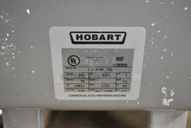 BRAND NEW SCRATCH AND DENT! 2024 Hobart PD Metal Commercial Countertop Power Drive Unit for Hobart Vegetable Slicer Attachment. 120 Volts, 1 Phase. Tested and Working! - Image 6 of 6