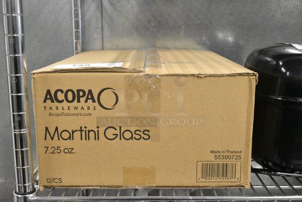 BRAND NEW SCRATCH AND DENT! Box of 11 Acopa 55390725 Radiance 7.25 oz. Martini Glass - Image 2 of 5