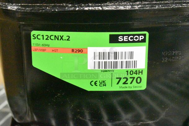 BRAND NEW SCRATCH AND DENT! Beverage-Air 312-155D Compressor Danfoss SC12CNX.2. 115 Volts, 1 Phase. - Image 5 of 6