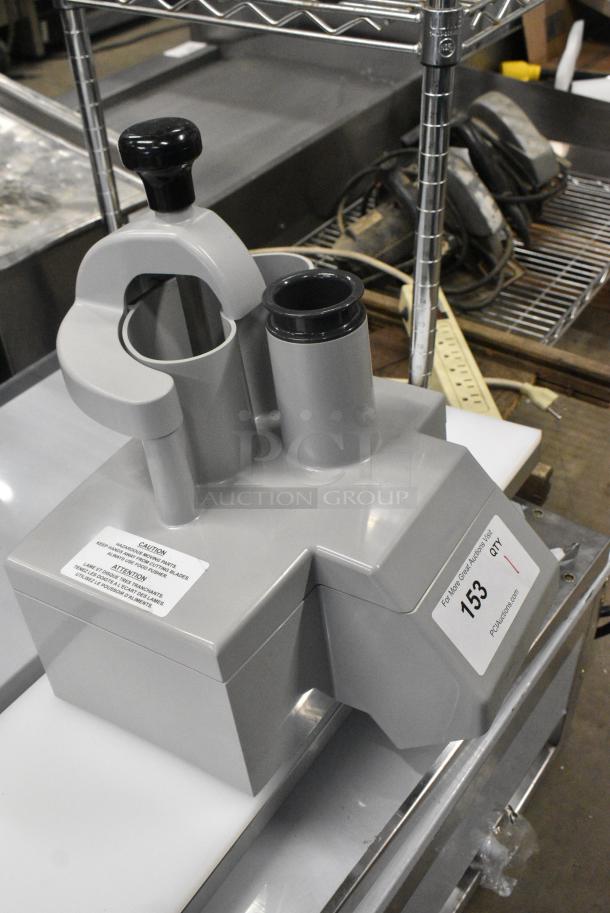 BRAND NEW SCRATCH AND DENT! Gray Poly Continuous Feed Head for Food Processor. - Image 3 of 7