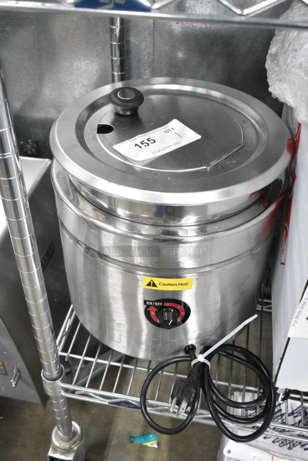 BRAND NEW SCRATCH AND DENT! Avantco 177W800 Stainless Steel Commercial Countertop Soup Kettle Food Warmer. 120 Volts, 1 Phase. Tested and Working! - Image 2 of 9