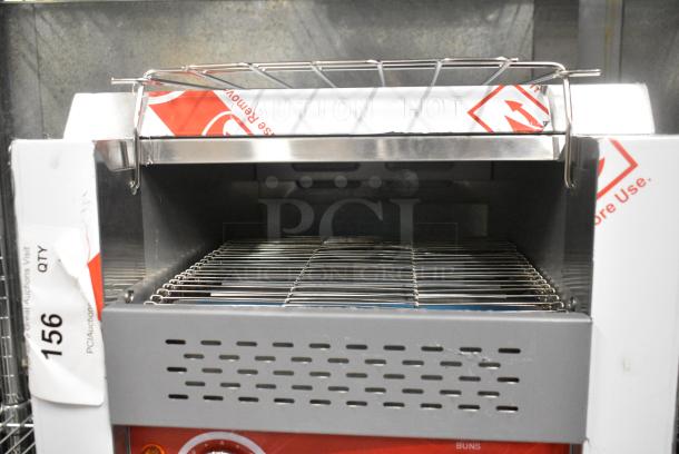BRAND NEW SCRATCH AND DENT! Avantco 184T140 Stainless Steel Commercial Countertop 10" Wide Conveyor Toaster with 3" Opening 300 Slices per Hour. 120 Volts, 1 Phase. Tested and Working! - Image 5 of 8