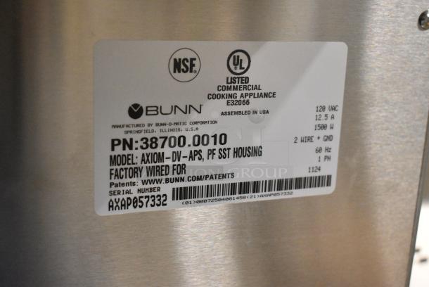 BRAND NEW SCRATCH AND DENT! 2024 Bunn AXIOM-DV-APS Stainless Steel Commercial Countertop Airpot Coffee Brewer w/ Hot Water Dispenser. 120 Volts, 1 Phase. - Image 7 of 7
