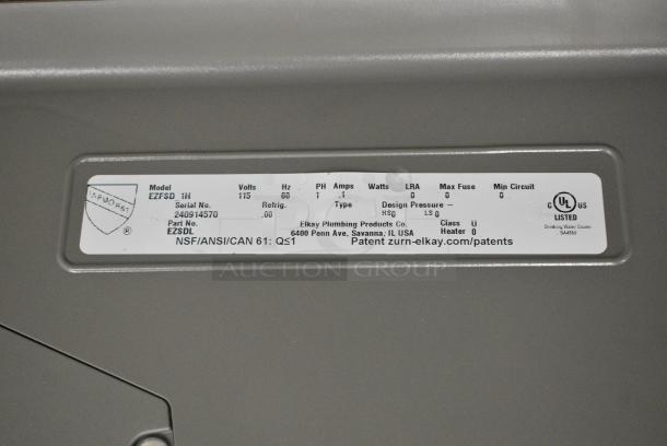 BRAND NEW SCRATCH AND DENT! Elkay EZFSD_1H Wall Mount Water Fountain. 115 Volts, 1 Phase. - Image 8 of 8
