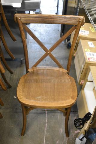 11 BRAND NEW SCRATCH AND DENT! Wooden Dining Height Chair. 11 Times Your Bid!
