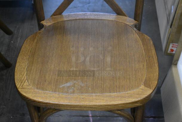 11 BRAND NEW SCRATCH AND DENT! Wooden Dining Height Chair. 11 Times Your Bid! - Image 4 of 4