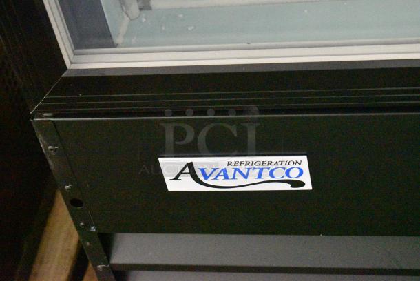 BRAND NEW SCRATCH AND DENT! 2024 Avantco 178GDC49FHCB  Black Customizable Swing Glass Door Merchandiser Freezer with LED Lighting. 115 Volts, 1 Phase. Tested and Working! - Image 3 of 9