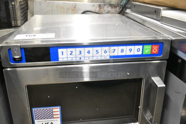 BRAND NEW SCRATCH AND DENT!  2025 Solwave SWAHD12 Stainless Steel Commercial Countertop Microwave Oven. 120 Volts, 1 Phase. - Image 3 of 6