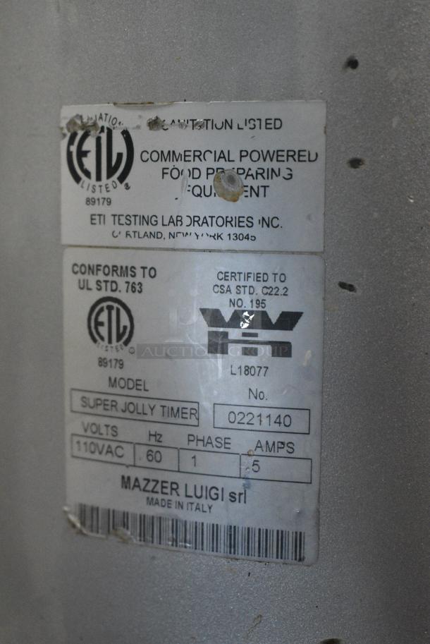 Mazzer Luigi Super Jolly Timer Metal Commercial Countertop Espresso Bean Grinder. 110 Volts, 1 Phase. Tested and Working! - Image 6 of 6