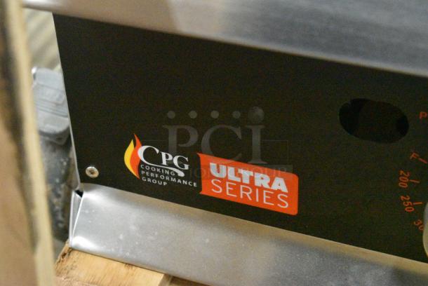 BRAND NEW SCRATCH AND DENT! Cooking Performance Group GTU-CPG-48-N Ultra Series 48" Chrome Plated Natural Gas 4-Burner Countertop Griddle - 120,000 BTU - Image 3 of 8