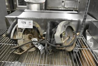 2 Saws Including Skil Saw 7-1/4" Circular Saw and Black & Decker 7-1/4" Saw, 2 Times Your Bid!