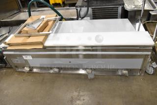 BRAND NEW SCRATCH AND DENT! 2024 ServIt 423EST4WOPBH Stainless Steel Electric Powered 4 Well Steam Table.208/240 Volts. Tested and Working!