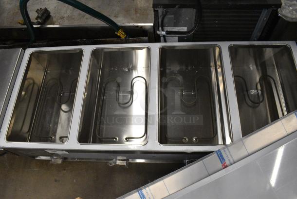 BRAND NEW SCRATCH AND DENT! 2024 ServIt 423EST4WOPBH Stainless Steel Electric Powered 4 Well Steam Table.208/240 Volts. Tested and Working! - Image 7 of 9