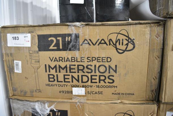 5 BRAND NEW SCRATCH AND DENT! AvaMix 928IBHD21 21" Heavy-Duty Variable Speed Immersion Blender - 1 1/4 hp. 120 Volts, 1 Phase. 5 Times Your Bid! - Image 10 of 11