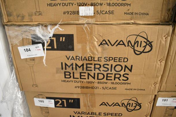 5 BRAND NEW SCRATCH AND DENT! AvaMix 928IBHD21 21" Heavy-Duty Variable Speed Immersion Blender - 1 1/4 hp. 120 Volts, 1 Phase. 5 Times Your Bid! - Image 10 of 11