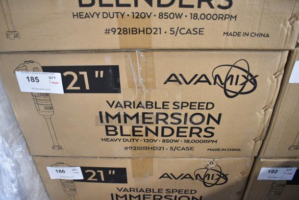 5 BRAND NEW SCRATCH AND DENT! AvaMix 928IBHD21 21" Heavy-Duty Variable Speed Immersion Blender - 1 1/4 hp. 120 Volts, 1 Phase. 5 Times Your Bid! - Image 10 of 11