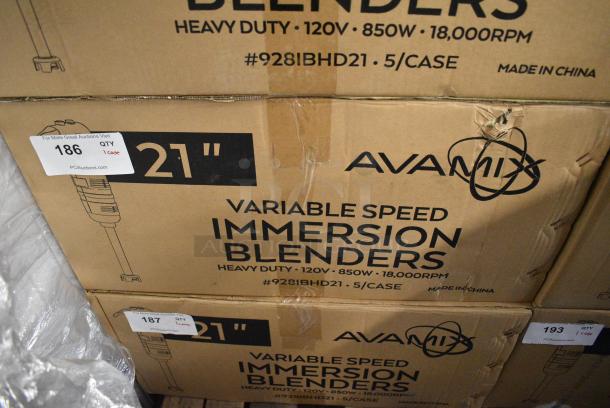 5 BRAND NEW SCRATCH AND DENT! AvaMix 928IBHD21 21" Heavy-Duty Variable Speed Immersion Blender - 1 1/4 hp. 120 Volts, 1 Phase. 5 Times Your Bid! - Image 10 of 11