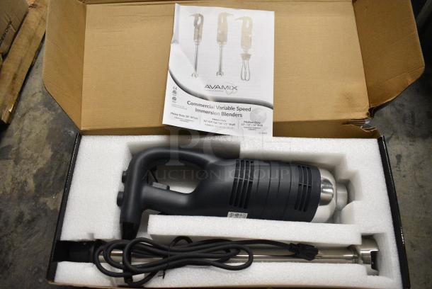 5 BRAND NEW SCRATCH AND DENT! AvaMix 928IBHD21 21" Heavy-Duty Variable Speed Immersion Blender - 1 1/4 hp. 120 Volts, 1 Phase. 5 Times Your Bid! - Image 1 of 11