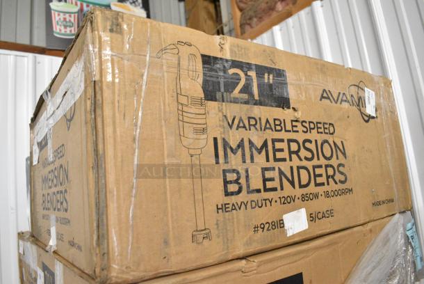 5 BRAND NEW SCRATCH AND DENT! AvaMix 928IBHD21 21" Heavy-Duty Variable Speed Immersion Blender - 1 1/4 hp. 120 Volts, 1 Phase. 5 Times Your Bid! - Image 11 of 11