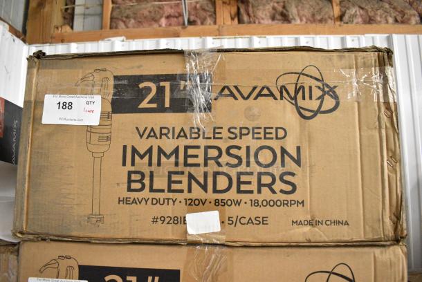 5 BRAND NEW SCRATCH AND DENT! AvaMix 928IBHD21 21" Heavy-Duty Variable Speed Immersion Blender - 1 1/4 hp. 120 Volts, 1 Phase. 5 Times Your Bid! - Image 10 of 11