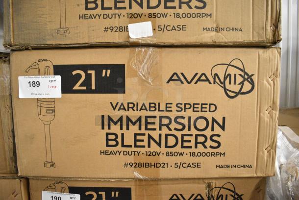 5 BRAND NEW SCRATCH AND DENT! AvaMix 928IBHD21 21" Heavy-Duty Variable Speed Immersion Blender - 1 1/4 hp. 120 Volts, 1 Phase. 5 Times Your Bid! - Image 10 of 11