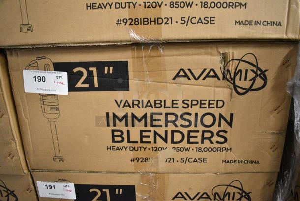 5 BRAND NEW SCRATCH AND DENT! AvaMix 928IBHD21 21" Heavy-Duty Variable Speed Immersion Blender - 1 1/4 hp. 120 Volts, 1 Phase. 5 Times Your Bid! - Image 10 of 11