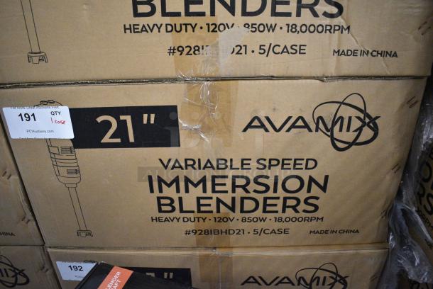 5 BRAND NEW SCRATCH AND DENT! AvaMix 928IBHD21 21" Heavy-Duty Variable Speed Immersion Blender - 1 1/4 hp. 120 Volts, 1 Phase. 5 Times Your Bid! - Image 10 of 11