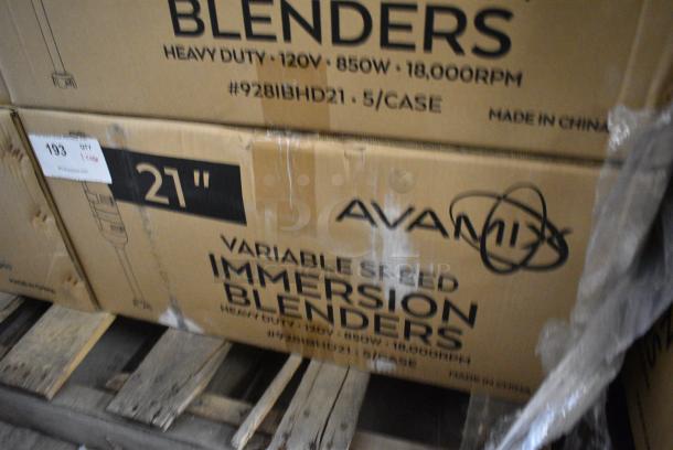 5 BRAND NEW SCRATCH AND DENT! AvaMix 928IBHD21 21" Heavy-Duty Variable Speed Immersion Blender - 1 1/4 hp. 120 Volts, 1 Phase. 5 Times Your Bid! - Image 10 of 11
