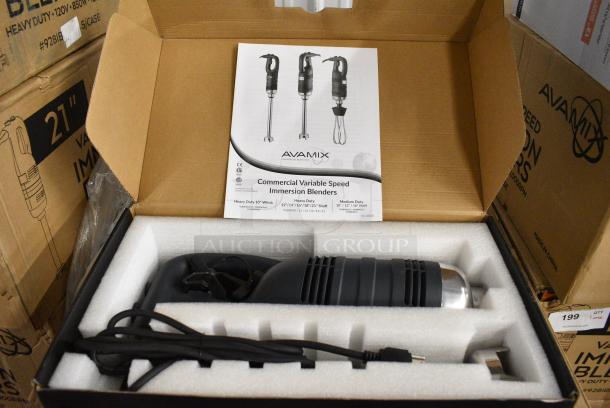 10 BRAND NEW SCRATCH AND DENT! AvaMix 928IBHD12 12" Heavy-Duty Variable Speed Immersion Blender - 1 1/4 hp. 120 Volts, 1 Phase. 10 Times Your Bid! - Image 1 of 9