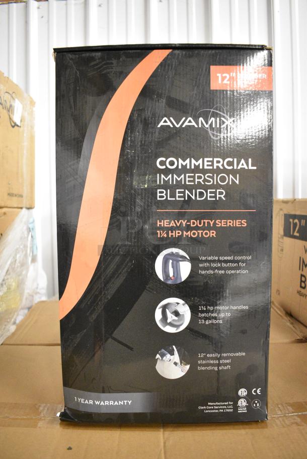 10 BRAND NEW SCRATCH AND DENT! AvaMix 928IBHD12 12" Heavy-Duty Variable Speed Immersion Blender - 1 1/4 hp. 120 Volts, 1 Phase. 10 Times Your Bid! - Image 7 of 9