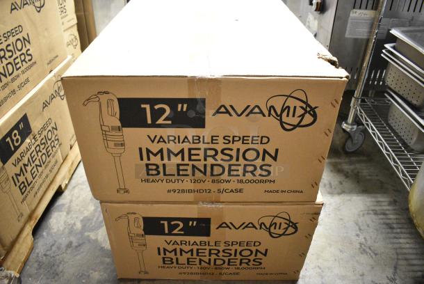 10 BRAND NEW SCRATCH AND DENT! AvaMix 928IBHD12 12" Heavy-Duty Variable Speed Immersion Blender - 1 1/4 hp. 120 Volts, 1 Phase. 10 Times Your Bid! - Image 8 of 9