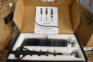 5 BRAND NEW SCRATCH AND DENT! AvaMix 928IBHD12 12" Heavy-Duty Variable Speed Immersion Blender - 1 1/4 hp. 120 Volts, 1 Phase. 5 Times Your Bid!