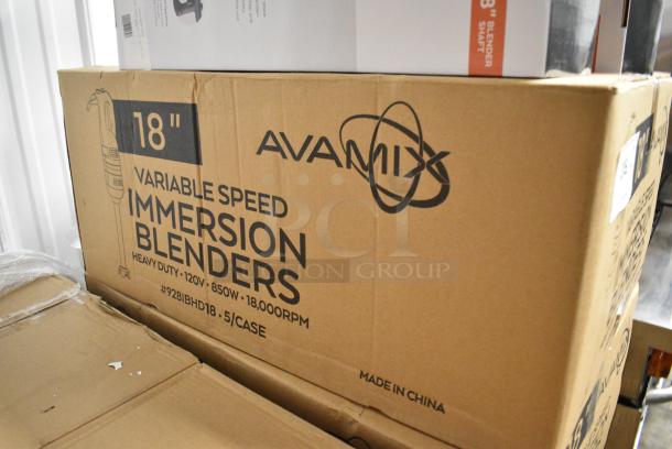 10 BRAND NEW SCRATCH AND DENT! AvaMix 928IBHD18 18" Heavy-Duty Variable Speed Immersion Blender - 1 1/4 hp. 120 Volts, 1 Phase. 10 Times Your Bid! - Image 9 of 9