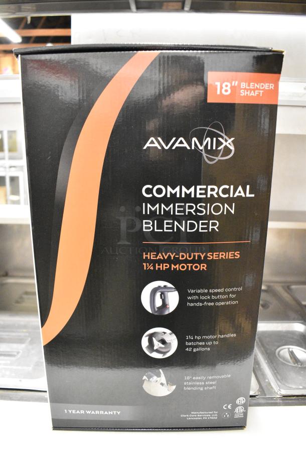 10 BRAND NEW SCRATCH AND DENT! AvaMix 928IBHD18 18" Heavy-Duty Variable Speed Immersion Blender - 1 1/4 hp. 120 Volts, 1 Phase. 10 Times Your Bid! - Image 7 of 9