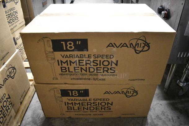 10 BRAND NEW SCRATCH AND DENT! AvaMix 928IBHD18 18" Heavy-Duty Variable Speed Immersion Blender - 1 1/4 hp. 120 Volts, 1 Phase. 10 Times Your Bid! - Image 8 of 9
