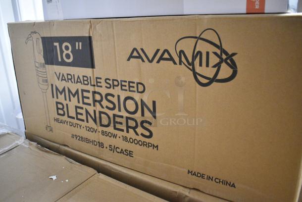 10 BRAND NEW SCRATCH AND DENT! AvaMix 928IBHD18 18" Heavy-Duty Variable Speed Immersion Blender - 1 1/4 hp. 120 Volts, 1 Phase. 10 Times Your Bid! - Image 9 of 9