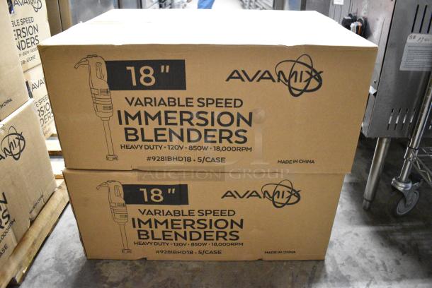 10 BRAND NEW SCRATCH AND DENT! AvaMix 928IBHD18 18" Heavy-Duty Variable Speed Immersion Blender - 1 1/4 hp. 120 Volts, 1 Phase. 10 Times Your Bid! - Image 8 of 9