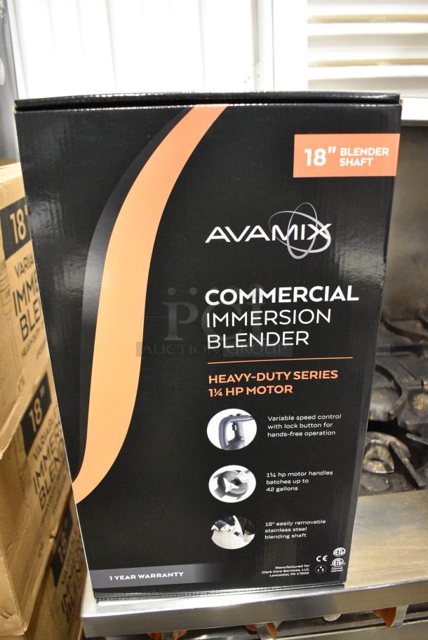 BRAND NEW SCRATCH AND DENT! AvaMix 928IBHD18 18" Heavy-Duty Variable Speed Immersion Blender - 1 1/4 hp. 120 Volts, 1 Phase. - Image 8 of 8
