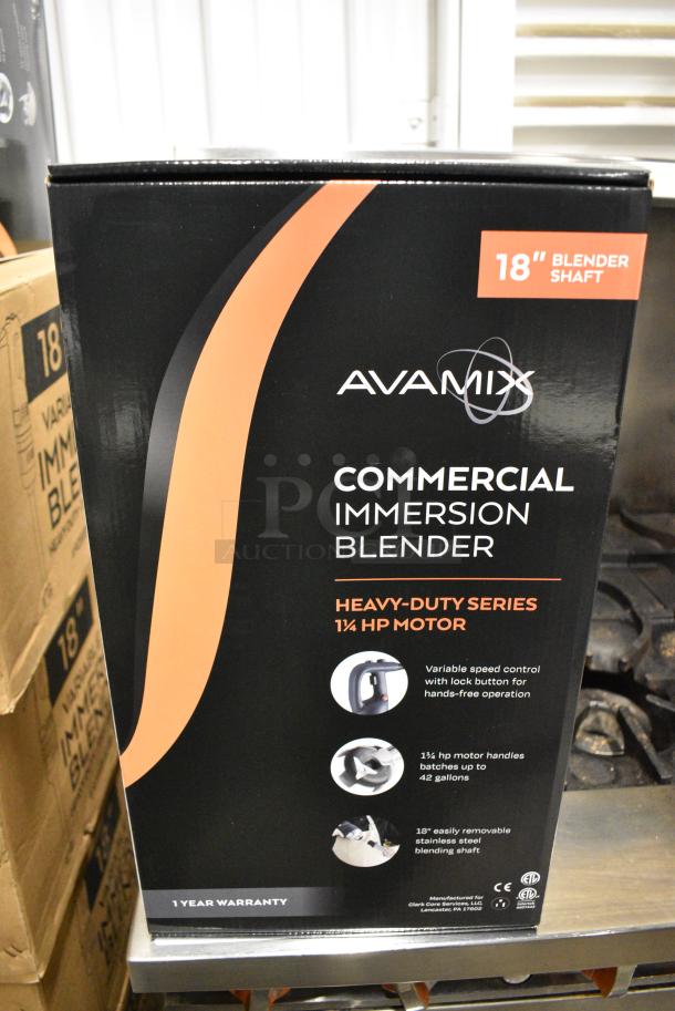 BRAND NEW SCRATCH AND DENT! AvaMix 928IBHD18 18" Heavy-Duty Variable Speed Immersion Blender - 1 1/4 hp. 120 Volts, 1 Phase. - Image 7 of 7