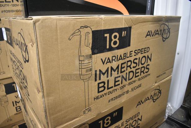 5 BRAND NEW SCRATCH AND DENT! AvaMix 928IBHD18 18" Heavy-Duty Variable Speed Immersion Blender - 1 1/4 hp. 120 Volts, 1 Phase. 5 Times Your Bid! - Image 8 of 8